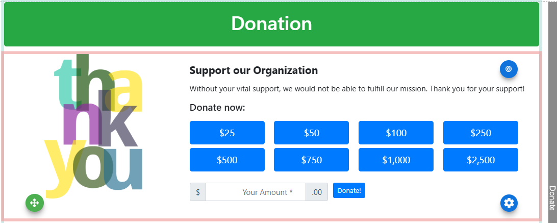 Donation Page Example