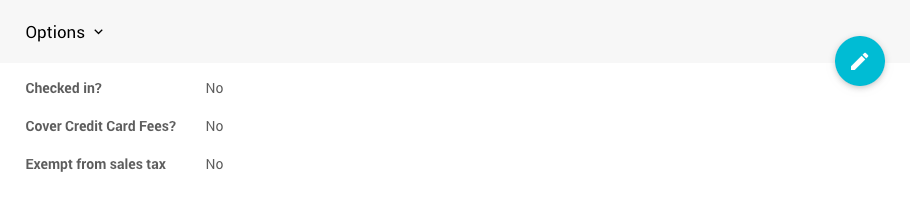 Options fields on the Summary tab