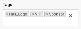 Tags section in the sidebar
